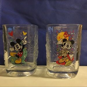 Disney Collector Glasses Year 2000